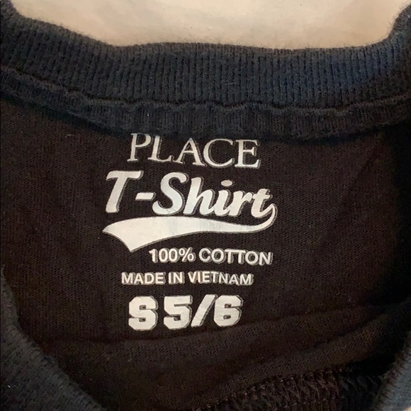 Place T Shirt black and white shirt. Size S - Picture 3 of 4